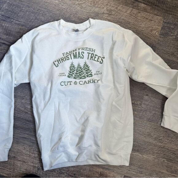 White Christmas Trees Sweater - Picture 2 of 5